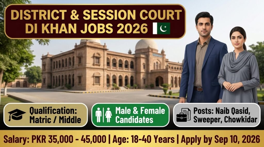 District and Session Court DI Khan Jobs